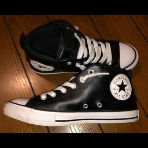 Converse High Top Leather Sneakers